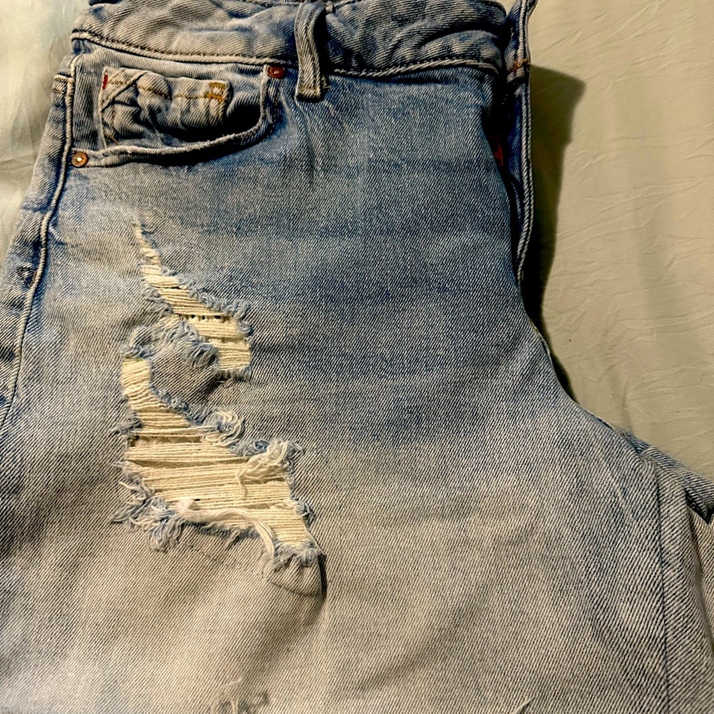 Distressed Jean Shorts size 14W